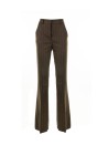 Women's High-Waisted Pinstripe Trousers