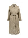 Reversible trench coat made of water-repellent technical cotton