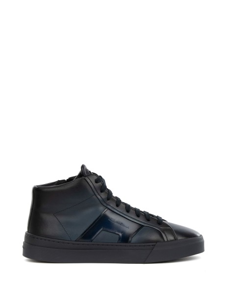 Polacco bluette in pelle Polacco bluette in pelle