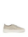 Beige Nappa Leather Women's Sneaker