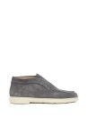 Polacco slip on grigio in suede donna