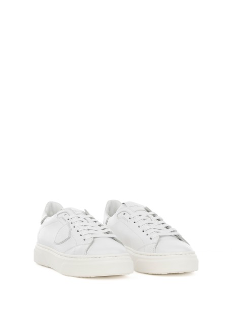 Sneaker Temple bianca kids in pelle 2