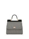 Sicily large houndstooth handbag