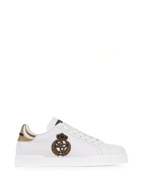 Portofino sneakers in nappa leather with crown patch