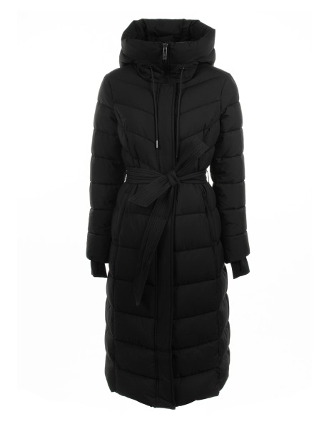 Quilted Down Jacket with Hood