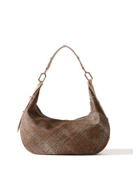 Borsa a spalla Oyster Hobo medium in tela