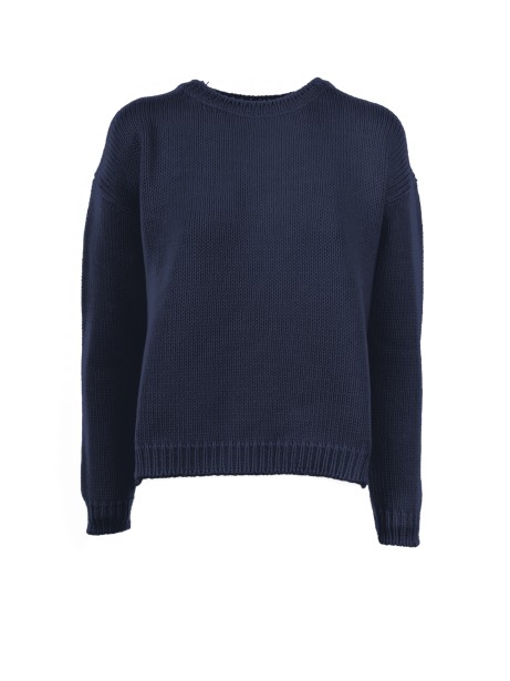 Women's Blue Crewneck Sweater