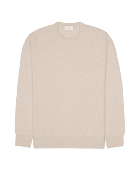 Men's beige crewneck sweater