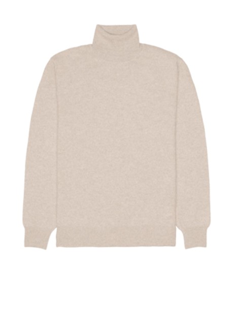 Beige Men's Turtleneck