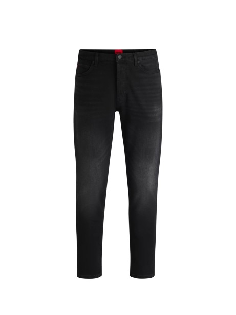 Jeans in denim nero uomo