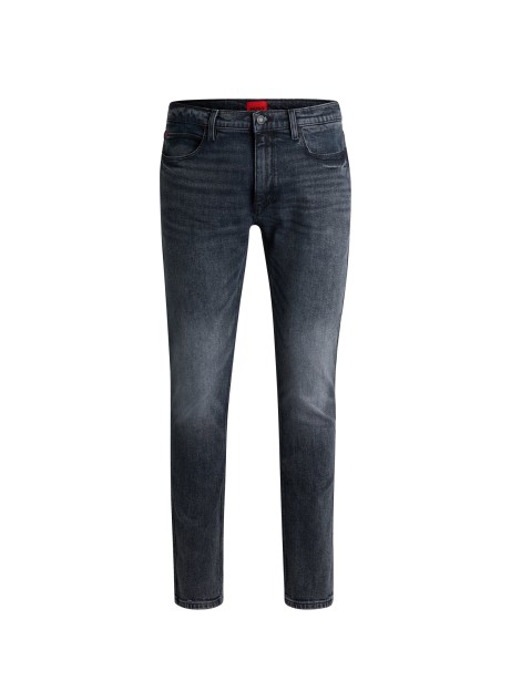 Jeans in denim grigio uomo