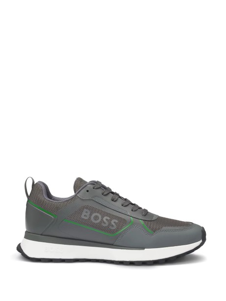 Sneaker uomo con maxi logo laterale