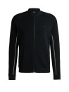 Black Zip Up Collar Sweatshirt