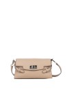 Sand eco-leather shoulder bag