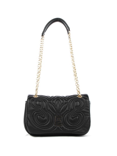 Sveva black eco nappa shoulder bag