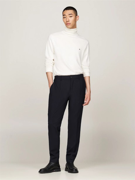 White Turtleneck with Mini Logo 2