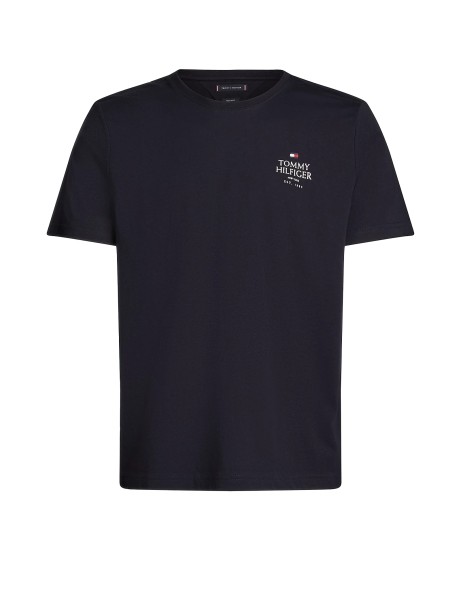 Navy blue T-shirt with logo