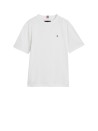 White kids t-shirt with mini logo