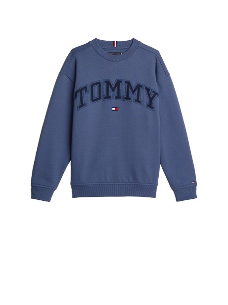 Kids light blue sweatshirt with logo