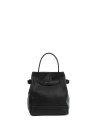 Becky shoulder bucket bag in nappa with shoulder strap