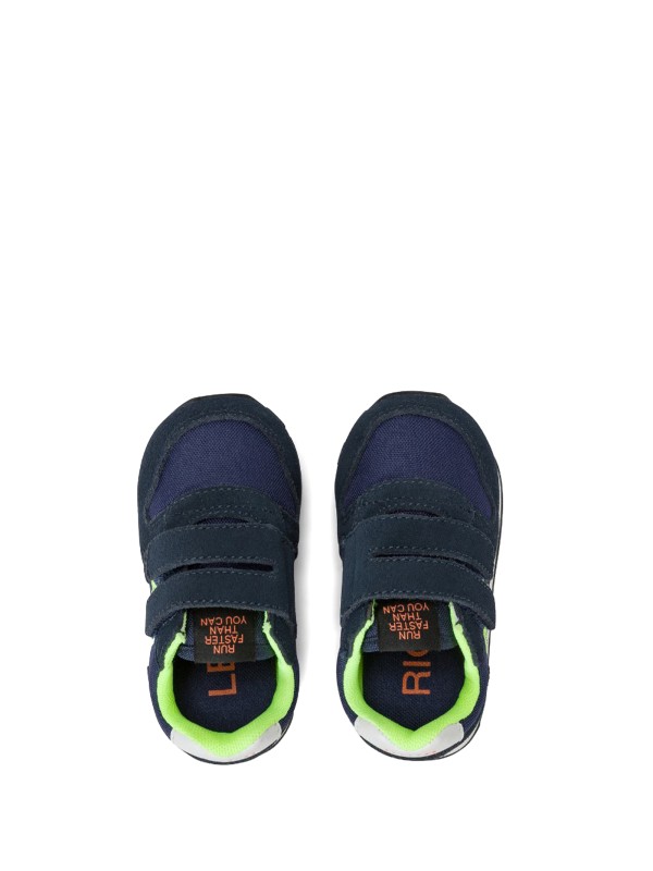Sneaker kids blu con strap