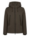 Men's Green Zip Up Hooded Jacket