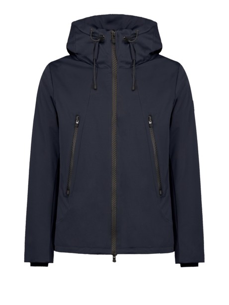 Men's Blue Jacket with Zip and Hood