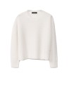 White wool and silk sweater