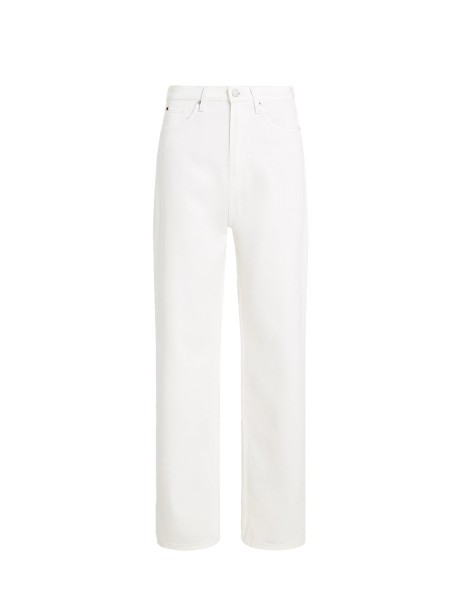 High Waist Straight Relaxed Fit Jeans White