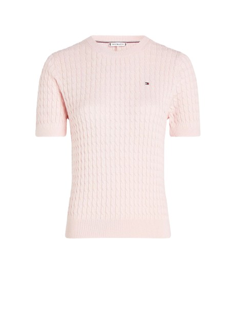 Slim fit short-sleeved pullover