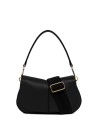 Helena grained leather shoulder bag