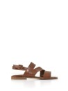 Leather sandal with buckle