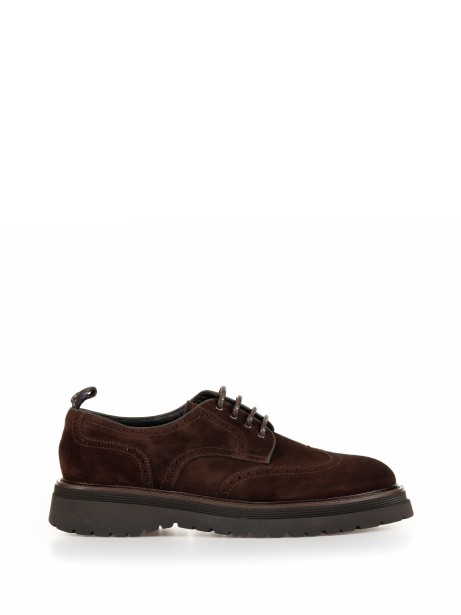 Suede Derby shoes