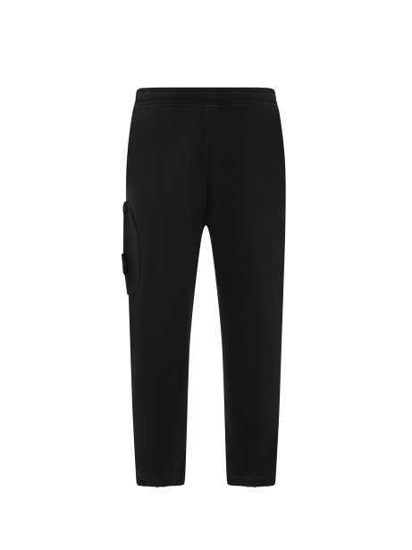 Pantalone nero con patch logo 2