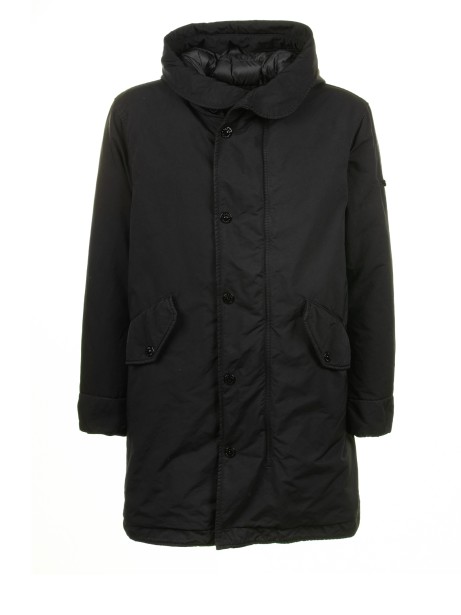 Men's Black Parka with Hood