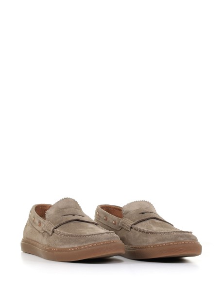 Loafer in dove gray suede 2