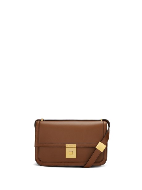 Paris Brown Leather Shoulder Bag