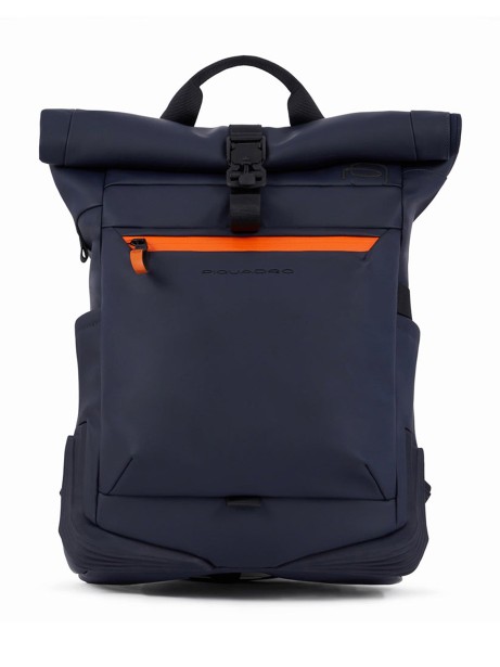 Water-resistant 15.6" roll-top laptop backpack