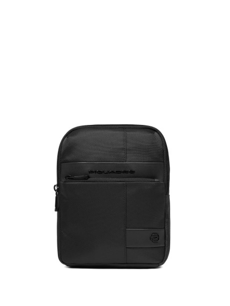 Leather and fabric shoulder bag Leather and fabric shoulder bag