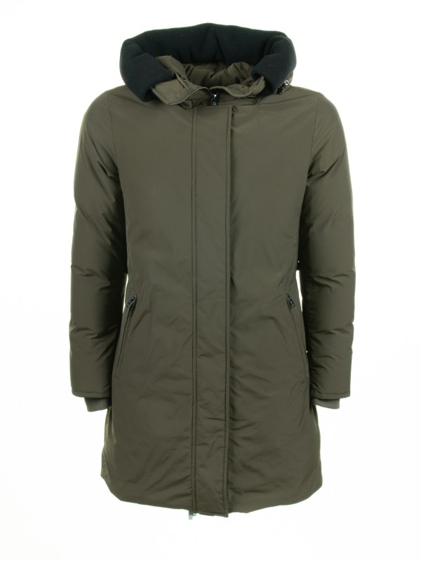 Parka lungo donna verde scuro Parka lungo donna verde scuro
