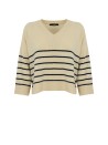 Striped V-Neck Sweater