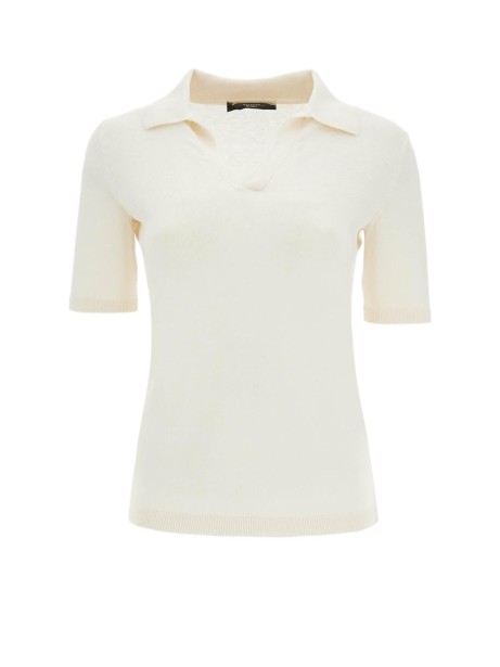 Women's Polo in Cotton and Silk