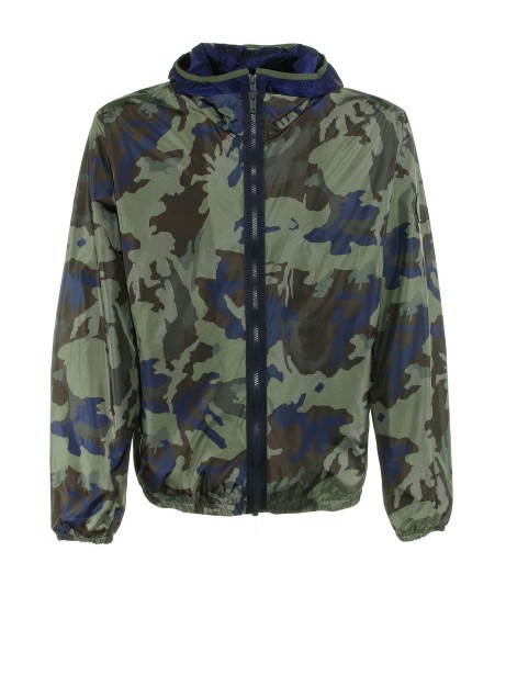Jacket with camouflage motif