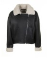 Sheepskin Jacket in nappa and curly wool