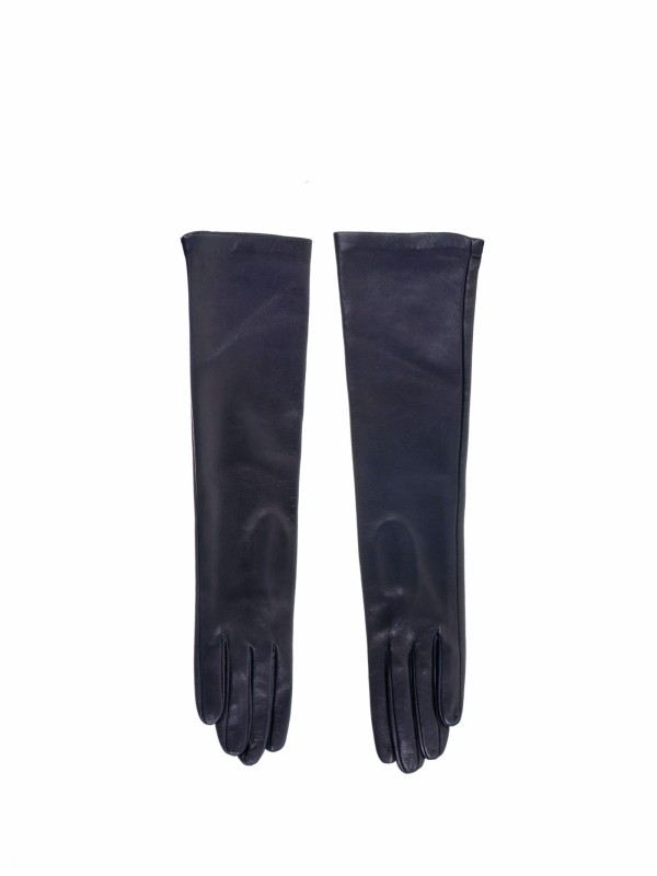 Long nappa leather gloves