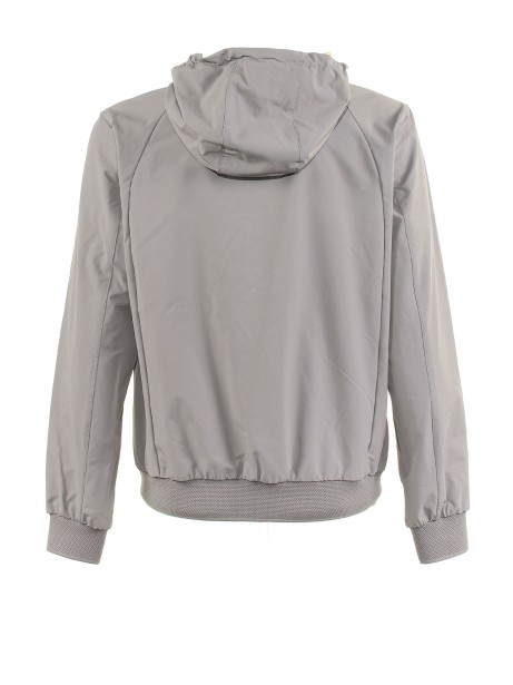 Pearl blue technical fabric jacket