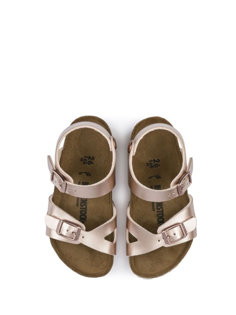 Rio Metallic sandal in Birko-Flor