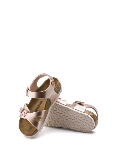 Rio Metallic sandal in Birko-Flor