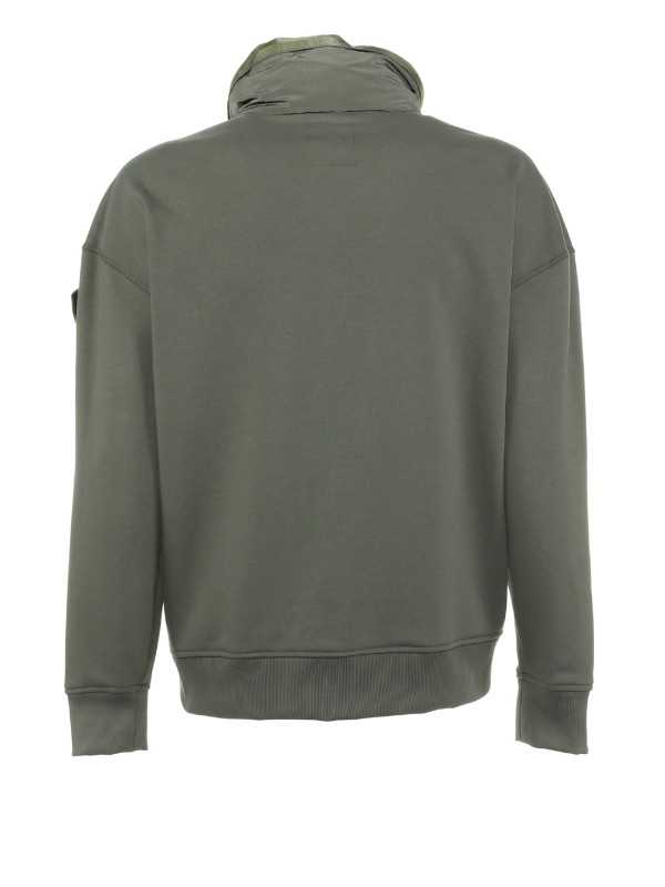 Hoodie with satin details