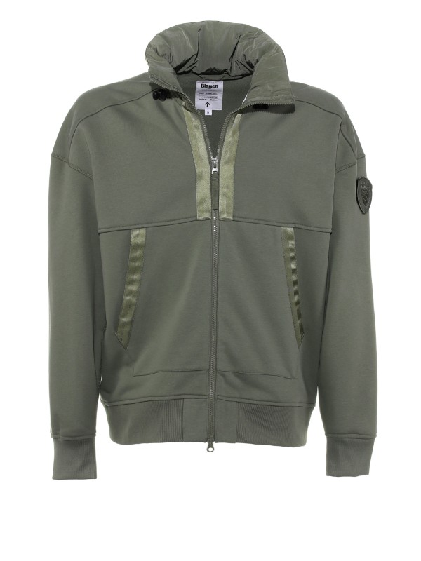 Felpa con dettagli in raso